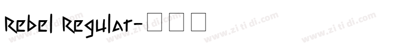 Rebel Regular字体转换